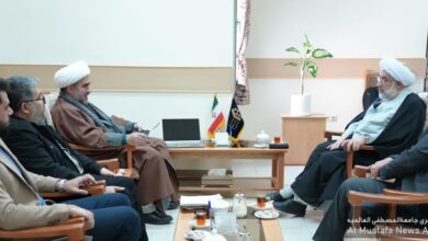 لقاء مدير مؤسسة مرفأ الكلمة مع رئيس جامعة المصطفى العالمية